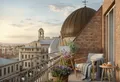 С открытых террас открываются виды на исторический центр.