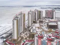 Жилой дом «Паруса». Вид на залив. Аэрофотосъемка. Фото от 26.12.2017 г.