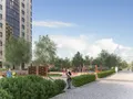 Внутренний двор комплекса будет благоустроен и оборудован детскими площадками.