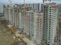 ЖК «Краски лета». Ход строительства корпуса 6. Аэрофотосъемка. Фото от 11.10.2016 г.