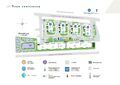 Встроенные коммерческие помещения будут расположены в секциях 6-9.