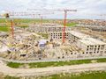 Монтаж нижних этажей, корпус 2А. Июнь 2017 года.