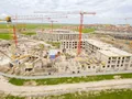 Монтаж нижних этажей, корпус 2А. Июнь 2017 года.
