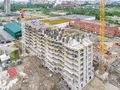 Ход строительства. Монтаж средних этажей. Аэрофотосъемка от 14.07.17 г.