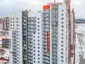 Жилой дом «Паруса». Идет отделка корпусов. Аэрофотосъемка. Фото от 26.12.2017 г.