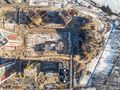 ЖК «Невские паруса». Ход строительства. Вид сверху. Аэрофотосъемка. Фото от 16.03.2018 г.