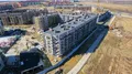 Ход строительства. Корпус 2Б - завершена подготовка подсистемы вентилируемого фасада с утеплителем, продолжается отделка МОП. Апрель 2018 г.
