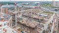 Ход строительства.  Аэрофотосъемка от 24.07.2019 г.