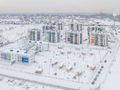 ЖК «Grona Lund». Вид готовых корпусов, детского сада и окрестностей. Аэрофотосъемка от 22.01.2018 г.