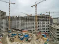 ЖК «Ландыши». Ход строительства корпуса 1. Аэрофотосъемка. Фото от 12.10.2016 г.