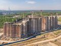 ЖК «Полис на Комендантском». Ход строительства. Корпус 1, 2. Аэрофотосъемка. Фото от 18.05.2018 г.