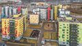 Внешнее оформление всех корпусов выполнено в едином стиле с использованием современных облицовочных панелей. Аэрофотосъемка от 20.02.2020 г.