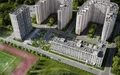 В состав проекта входят два корпуса высотой 6-7 и 19 этажей.