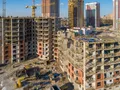 ЖК «Невские паруса». Ход строительства корпуса 4.1. Аэрофотосъемка. Фото от 16.03.2018 г.