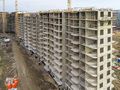 Ход строительства. Корпус 2. Ведется монтаж верхних этажей. Аэрофотосъёмка от 22.09.17 г.