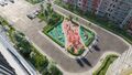 Детская площадка видна из окон.