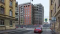 Вид с Дерптского пер. Ход строительства. Фотосъёмка от 21.11.2022 г.