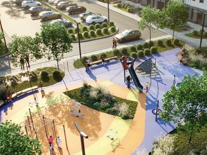 Детская площадка в корпусе Аэросити Family. ЖК AEROCITY (Аэросити)|Новострой-СПб