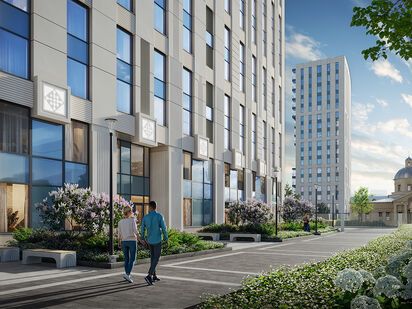 Прогулочная аллея. ЖК «Бульвар Грина»|Новострой-СПб