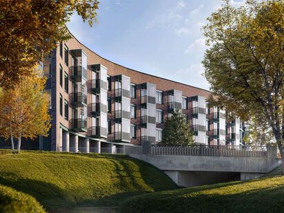 Общий вид. ЖК «Цвет Зеленогорска»|Новострой-СПб