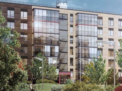 Вид корпуса. ЖК Grona Lund (Грена Лунд)|Новострой-СПб