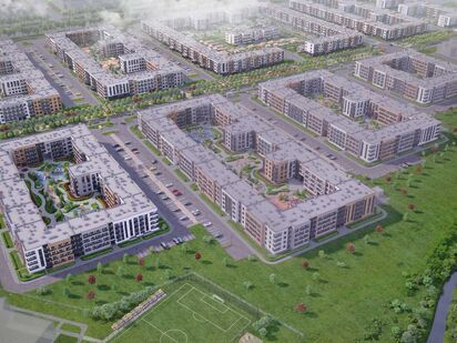 Большинство корпусов образуют замкнутый контур с уютной внутренней территорией. ЖК Univer City (Универ Сити)|Новострой-СПб