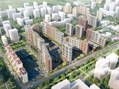 Вид сверху (участок 1, 7, 3, 4) ЖК «Новые горизонты» (участок 4)|Новострой-СПб