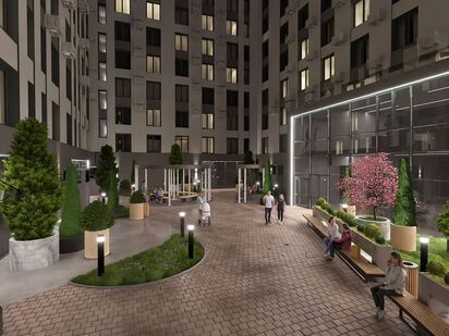 Благоустроенная территория. YE'S Primorsky (Йес Приморский)|Новострой-СПб