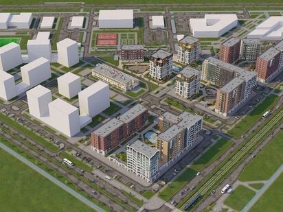 План корпусов первой очереди. Город-спутник «Южный»|Новострой-СПб