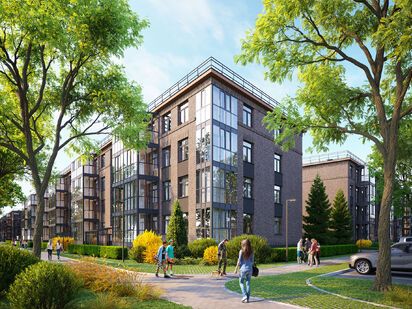 Малоэтажные дома высотой до 4 этажей. ЖК «Образцовый квартал 6.4»|Новострой-СПб