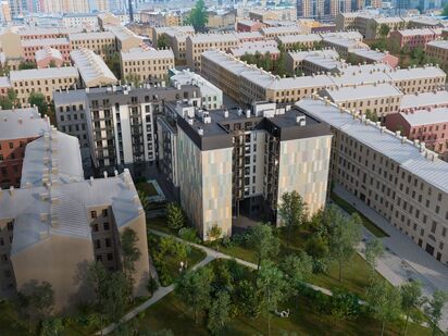 К дому прилегает Курский сквер — место для вечерних прогулок и утренней гимнастики. Клубный дом «Дуалист»|Новострой-СПб