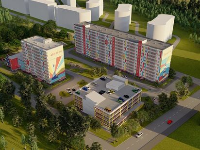 Паркинг во дворе. ЖК «Южная Звезда»|Новострой-СПб