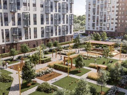 Дворы с зелеными бульварами. ЖК «Квартал Торики»|Новострой-СПб