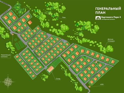 Ген.План Коттеджный поселок «Вартемяги Парк 4»|Новострой-СПб