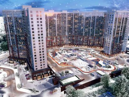 ЖК «Европейский парк». Зимний вид. ЖК «Европейский парк»|Новострой-СПб