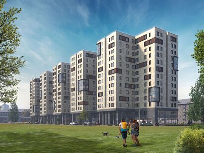 Архитектурная концепция нового комплекса выдержана в современном стиле - с облицовкой фасадов керамогранитом и витражным остеклением. «Zoom Черная речка» (Зум Черная речка)|Новострой-СПб