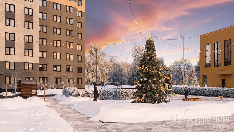 ЖК «Пейзажный квартал» (Цветной город), м. Девяткино