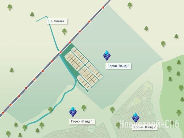 Коттеджный посёлок «Горки-Лэнд 3», м. Московская