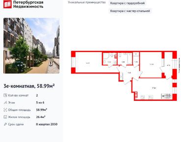 Планировки двухкомнатные в ЖК «Аристократ»