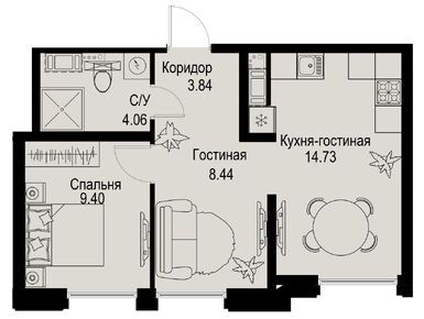 Планировки трехкомнатные в ЖК iD Petrogradskaya (Айди Петроградская)