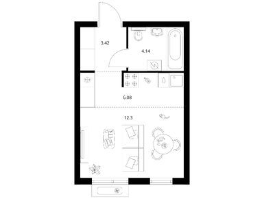 Планировки студии в Таллинский парк