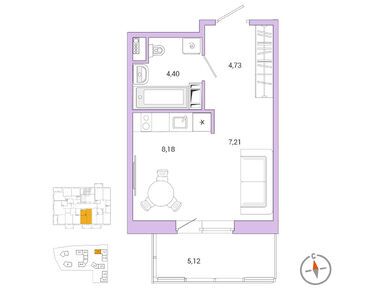 Студия 25.80 кв.м, ЖК Jaanila Drive (Янила Драйв), 6 989 220 руб.