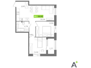 Планировки трехкомнатные в ЖК ORO by Akvilon (ОРО от Аквилон)