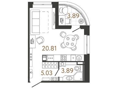 Студия 29.51 кв.м, ЖК Ultra City 3.0 (Ультра Сити 3.0), 8 436 735 руб.