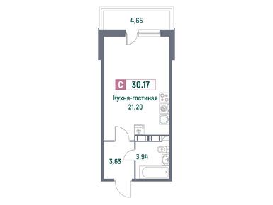 Студия 29.30 кв.м, ЖК «Фотограф», 6 383 650 руб.