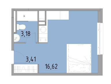 Студия 23.21 кв.м, Апарт-отель Cosmos Smart Yuzhny (Космос ВСМ), 5 641 748 руб.