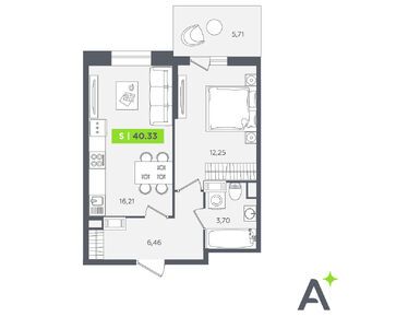 Планировки двухкомнатные в ЖК «Аквилон Stories» (Аквилон Сторис)