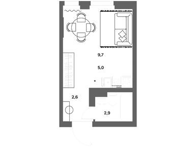 Планировки однокомнатные в ЭкоКвартал NEGA (Нега)