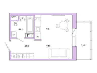 Студия 26.20 кв.м, ЖК Jaanila Drive (Янила Драйв), 6 982 300 руб.