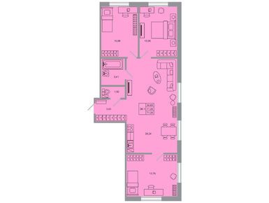 Планировки трехкомнатные в ЖК «Стороны света-2»